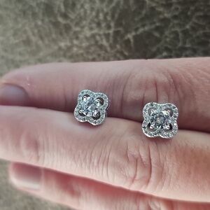 Elegant Silver Stud Earrings